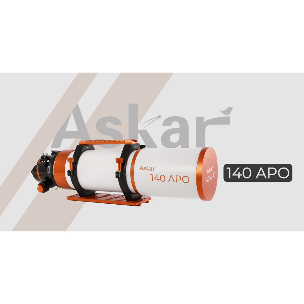 {{Askar 140APO back angled side view white}}