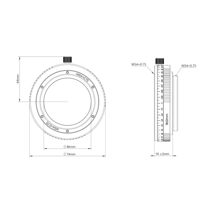 Telescope-Accessories-Askar M54 Backfocus Adjuster 2 Telescope-Accessories-Askar M54 Backfocus Adjuster - Image 2
