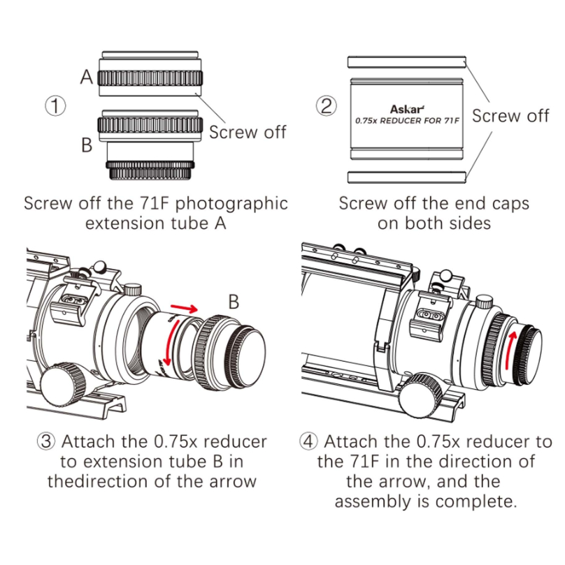 Askar 71F Reducer Installation Steps