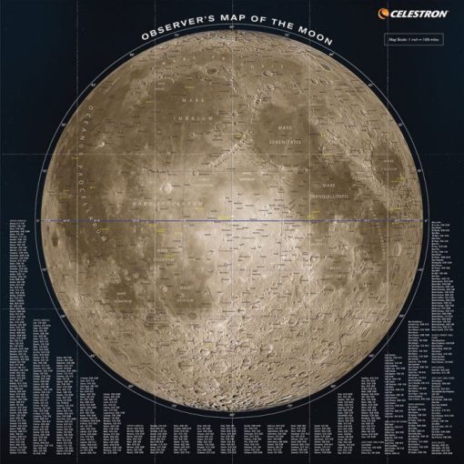 Telescope-Learning & Gifts & Fun-Celestron Deluxe Folding Moon Map - Image 2