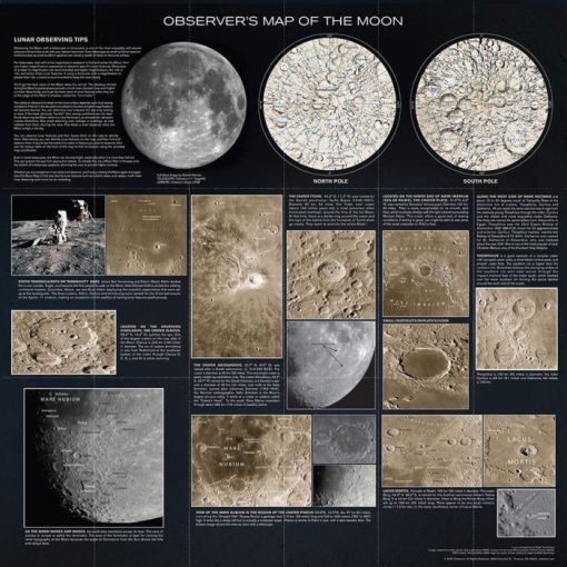 Telescope-Learning & Gifts & Fun-Celestron Deluxe Folding Moon Map - Image 3