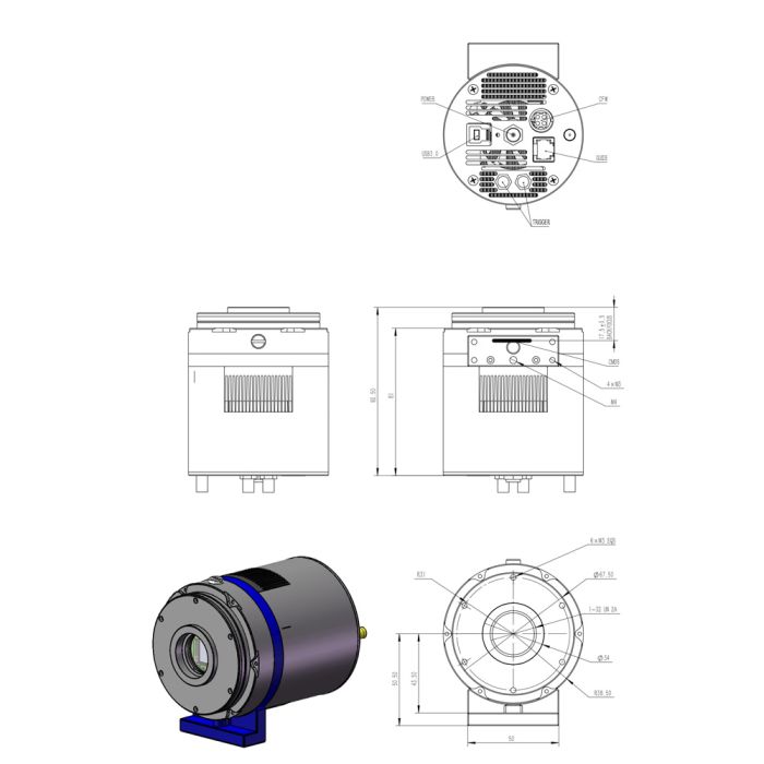 Telescope-Cameras-QHY QHY9701 Cooled Mono Scientific Camera 3 Telescope-Cameras-QHY QHY9701 Cooled Mono Scientific Camera - Image 3