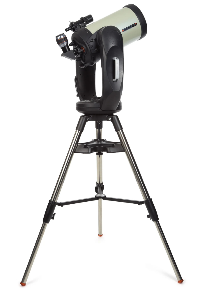 Celestron CPC 925 on tripod right pointing