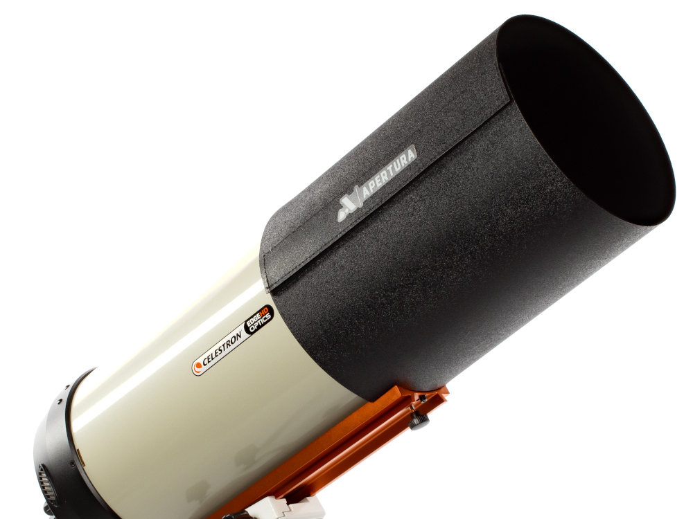 A side profile view of a Celestron 9.25 EdgeHD with the Apertura 9.25