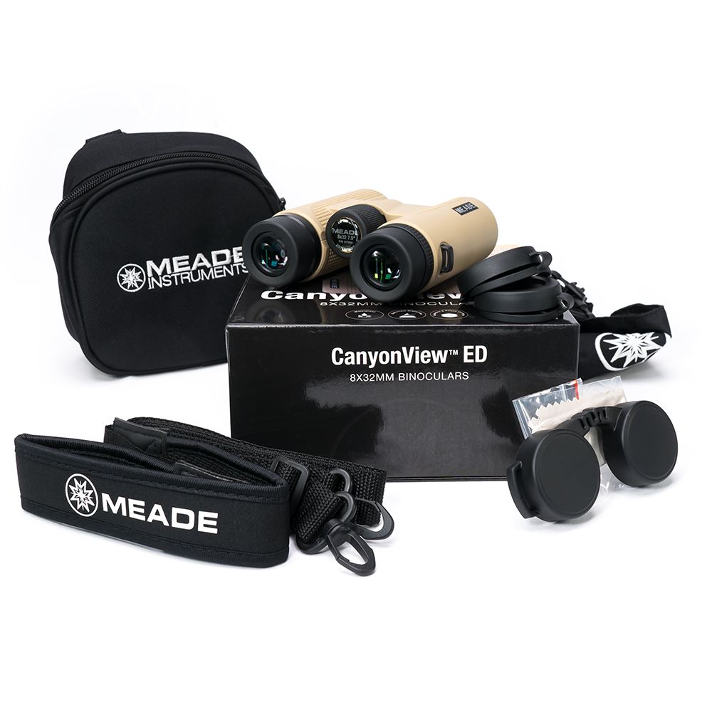 Meade CanyonView 8 & 10 x 32 Binoculars Full Package