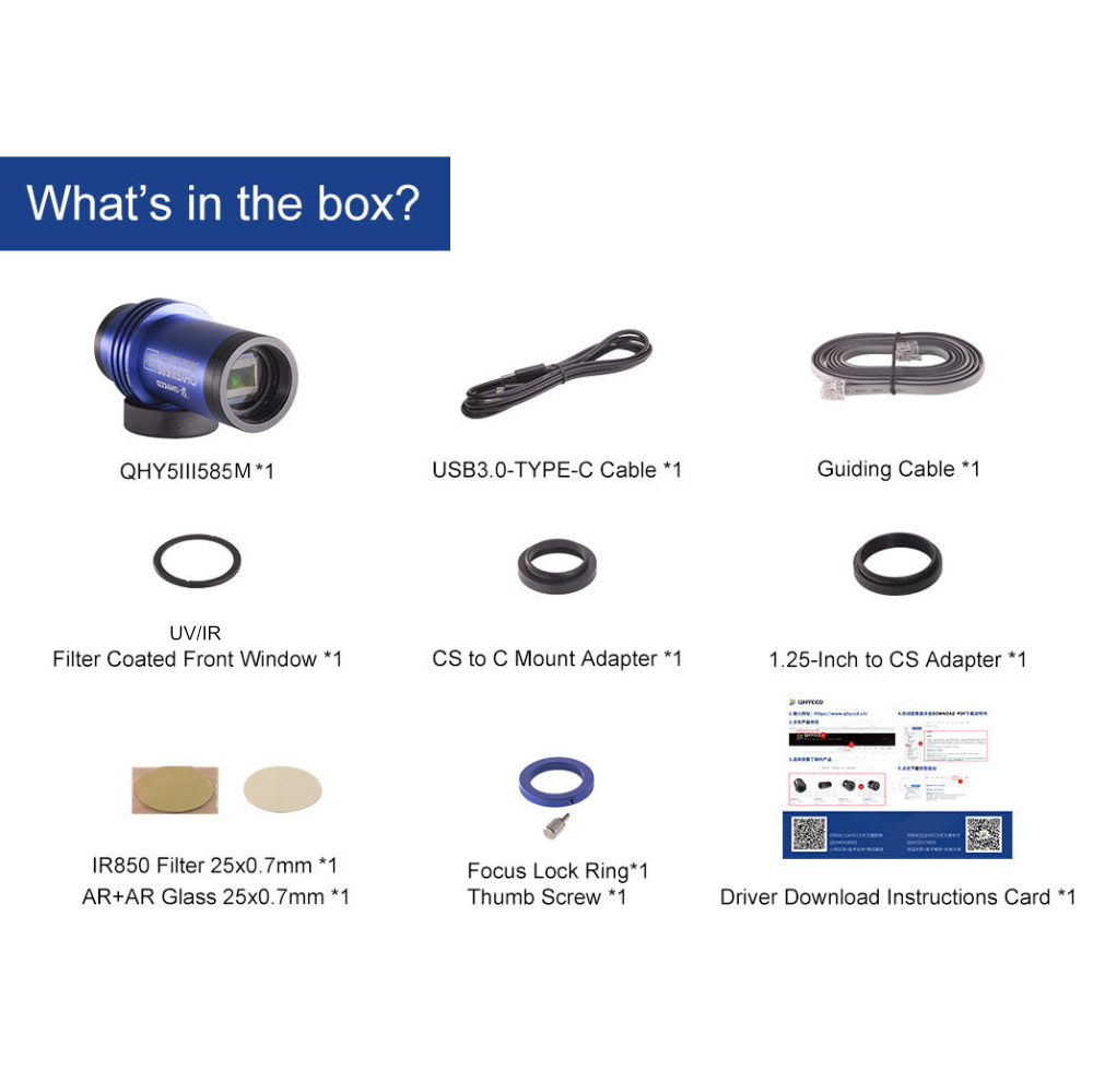 QHY5III585M What’s In The Box