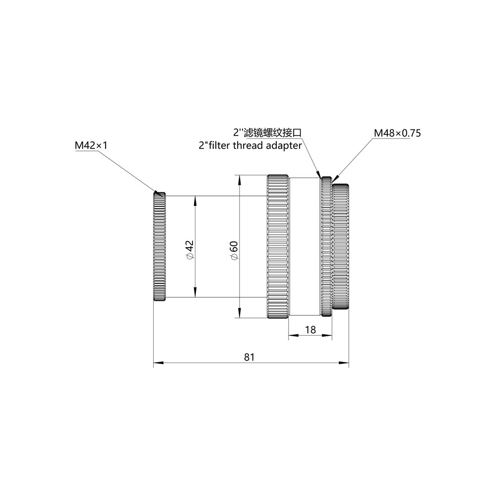 Sharpstar 0.84x Reducer Mechanical Drawing