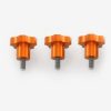 Telescope-Replacement Parts-ADM Accessories CGEM Knob Upgrade – Two Orange Anodized Rosette Saddle Knobs 4