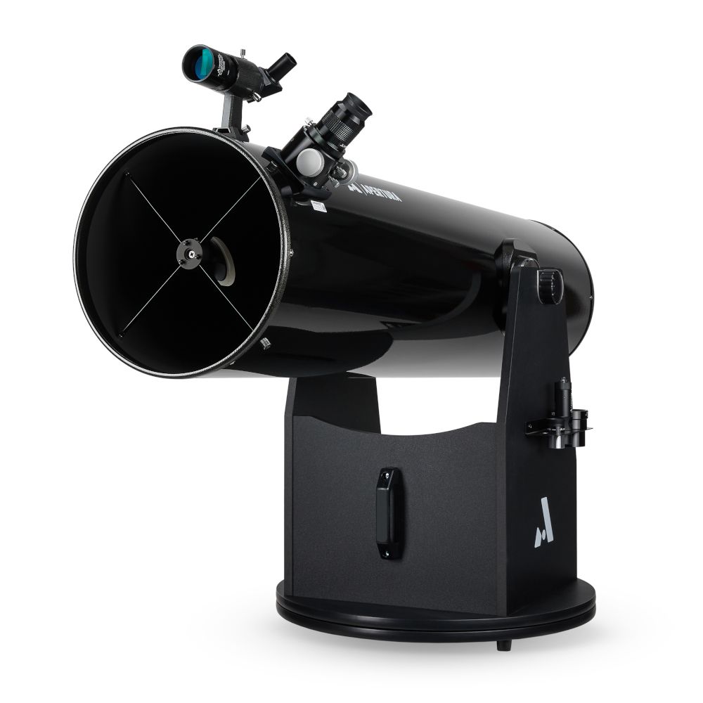 {{Apertura AD12 Dobsonian telescope looking intimidatingly into the camera}}