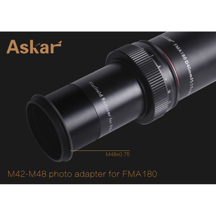 Telescope-Accessories-Askar M42-M48 Photo Adapter for FMA180 Refractor 3 Telescope-Accessories-Askar M42-M48 Photo Adapter for FMA180 Refractor - Image 3