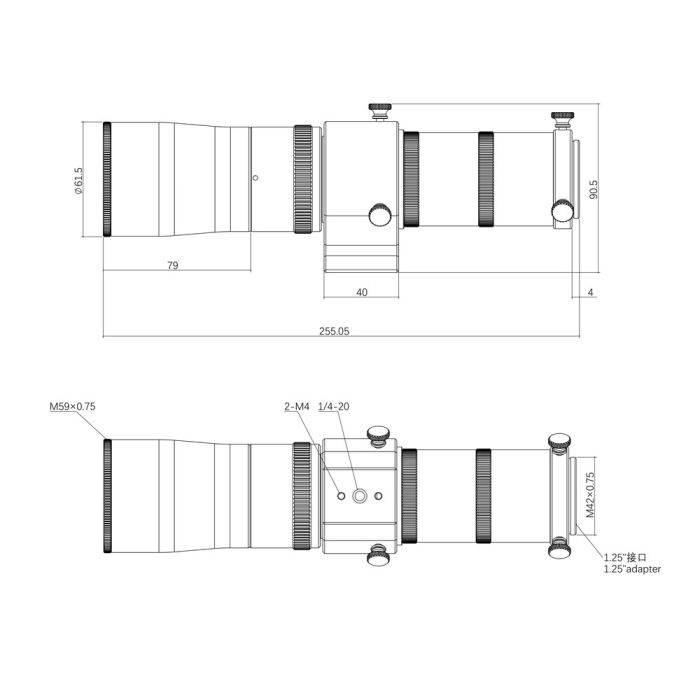 Telescope-Accessories-Askar 52 mm Super ED Guide Scope – Black 3 Telescope-Accessories-Askar 52 mm Super ED Guide Scope - Black - Image 3