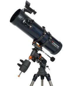 Telescope-Reflecting Telescopes-Celestron AstroMaster 130 EQ MD – 130 mm Newtonian Reflector Telescope on Equatorial Mount with Motor Drive