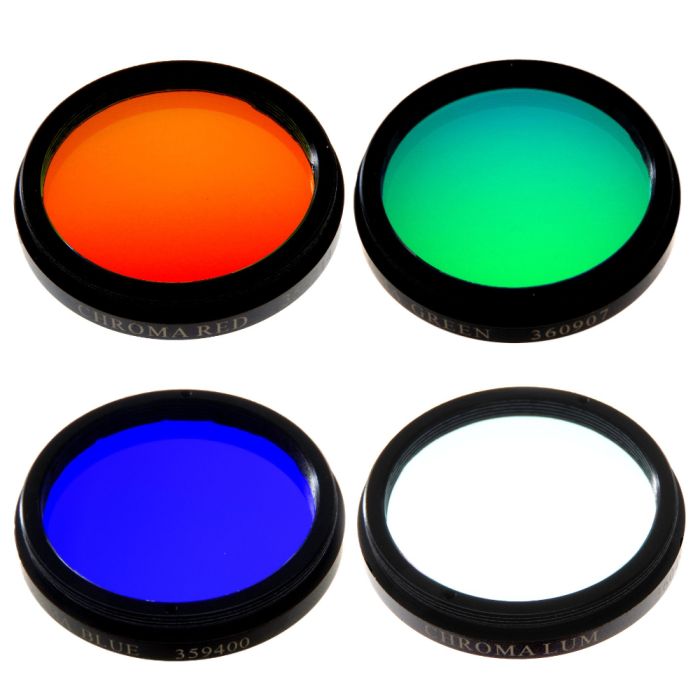 Telescope-Accessories-Chroma Technology LRGB Filter Set, 2-in Mounted Telescope-Accessories-Chroma Technology LRGB Filter Set, 2-in Mounted