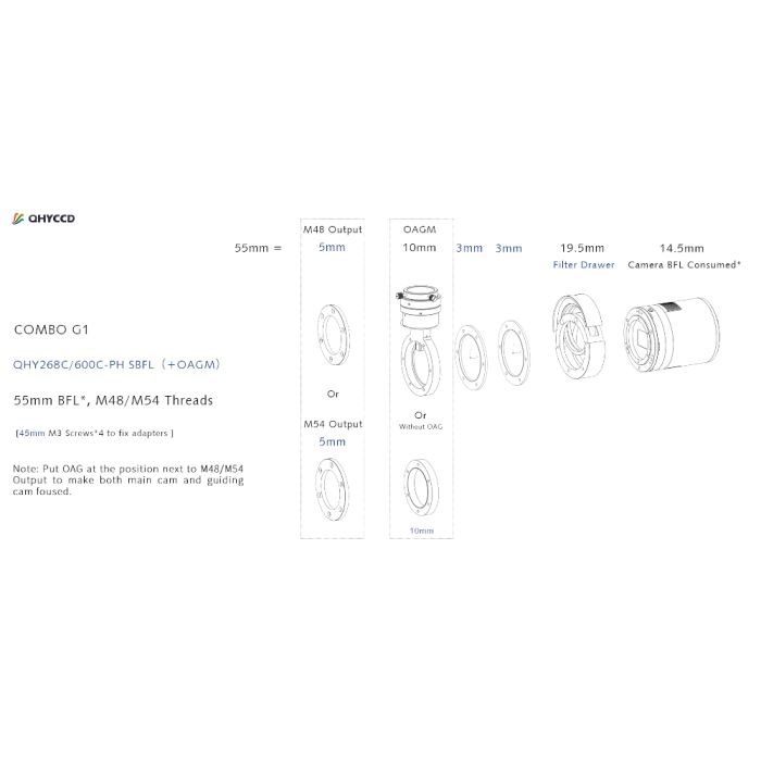 Telescope-Accessories-QHY G1 Adapter Combo Kit for QHY268C-PH and QHY600C-PH 2 Telescope-Accessories-QHY G1 Adapter Combo Kit for QHY268C-PH and QHY600C-PH - Image 2
