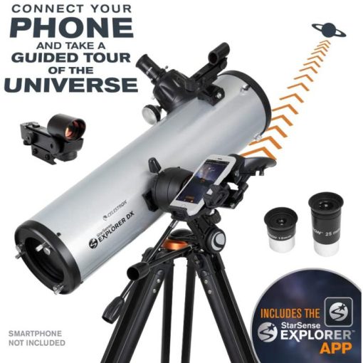 Telescope-Reflecting Telescopes-Celestron StarSense Explorer DX 130AZ Newtonian Reflector Telescope - Image 2