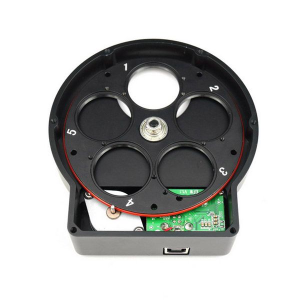 Telescope-Accessories-ZWO EFW Mini Electronic Five-Position Filter Wheel – 1.25″/31mm 3 Telescope-Accessories-ZWO EFW Mini Electronic Five-Position Filter Wheel - 1.25"/31mm - Image 3