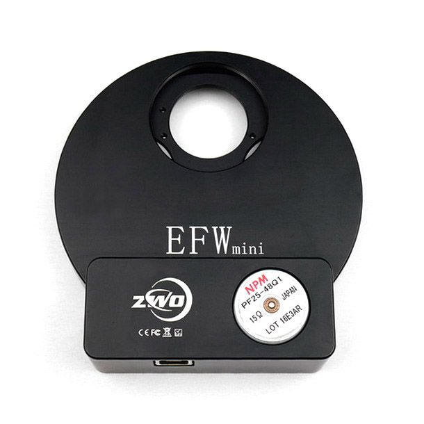 Telescope-Accessories-ZWO EFW Mini Electronic Five-Position Filter Wheel – 1.25″/31mm Telescope-Accessories-ZWO EFW Mini Electronic Five-Position Filter Wheel - 1.25"/31mm