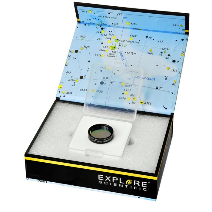 Telescope-Accessories-Explore Scientific 1.25″ OIII Nebula Filter 2 Telescope-Accessories-Explore Scientific 1.25" OIII Nebula Filter - Image 2
