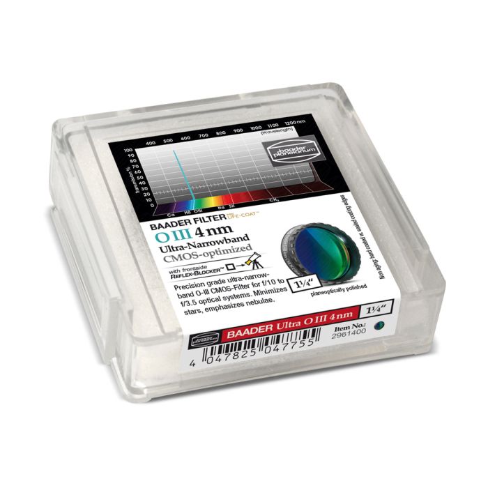 Telescope-Accessories-Baader OIII 1.25″ Ultra-Narrowband CMOS Optimized 4nm Filter 2 Telescope-Accessories-Baader OIII 1.25" Ultra-Narrowband CMOS Optimized 4nm Filter - Image 2