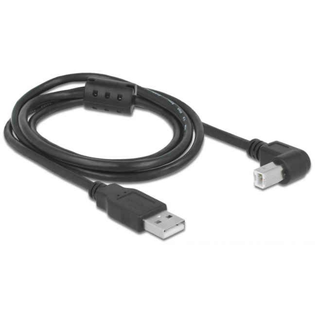 Telescope-Power & Cables-Pegasus Astro USB 2.0 Cable Type-A Male to Type-B Male Angled 1 m Black (Pack of 2 Cords) Telescope-Power & Cables-Pegasus Astro USB 2.0 Cable Type-A Male to Type-B Male Angled 1 m Black (Pack of 2 Cords)