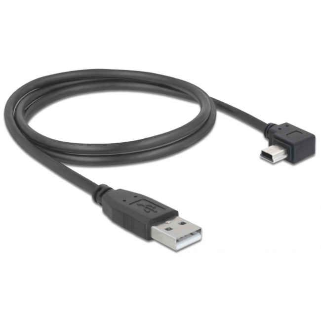 Telescope-Power & Cables-Pegasus Astro USB 2.0 Cable Type-A Male to USB Mini-B 5-pin Male, Angled 1 m Black (Pack of 2 Cords) 3 Telescope-Power & Cables-Pegasus Astro USB 2.0 Cable Type-A Male to USB Mini-B 5-pin Male, Angled 1 m Black (Pack of 2 Cords) - Image 3