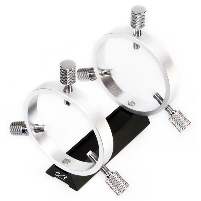 Telescope-Mounting Hardware-William Optics Slide-Base 50 mm Guiding Rings w/ Adjustment Screws – Silver 3 Telescope-Mounting Hardware-William Optics Slide-Base 50 mm Guiding Rings w/ Adjustment Screws - Silver - Image 3