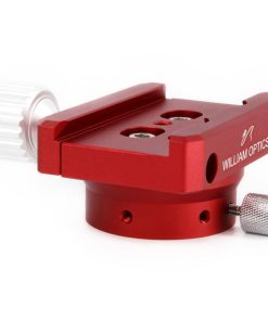 Telescope-Mounting Hardware-William Optics iOptron SkyGuider Pro Dec Adapter and Vixen Style Clamp – Red