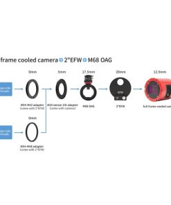 Telescope-Accessories-ZWO M54 Sensor Tilt Plate for ASI6200, 2600, 2400 Pro/Cooled Cameras and M68 OAG 2