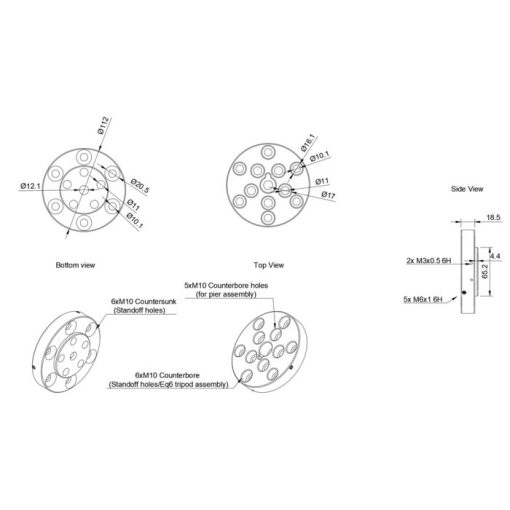 Telescope-Mounting Hardware-Pegasus Astro Universal EQ6 Adapter - Image 2