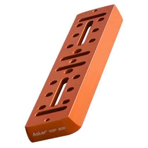 Telescope-Mounting Hardware-Askar Universal Vixen-Style 200mm Dovetail Plate - Orange