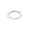 Telescope-Accessories-QHY M54 to 6 Through Hole Spacer – 2 mm