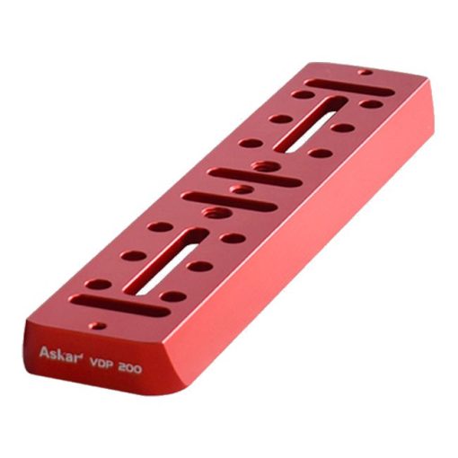 Telescope-Mounting Hardware-Askar Universal Vixen-Style 200mm Dovetail Plate - Red - Image 2