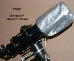 Telescope-Cases & Covers & Dobsonian Shrouds-TeleGizmos Objective Cover for 4″ Refractor Telescopes 2