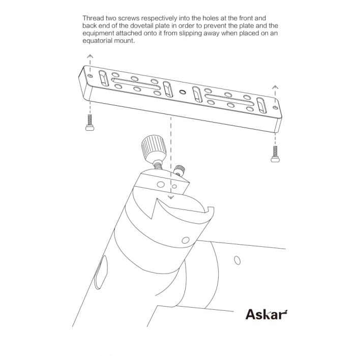Telescope-Mounting Hardware-Askar Universal Vixen-Style 150mm Dovetail Plate – Blue 3 Telescope-Mounting Hardware-Askar Universal Vixen-Style 150mm Dovetail Plate - Blue - Image 3
