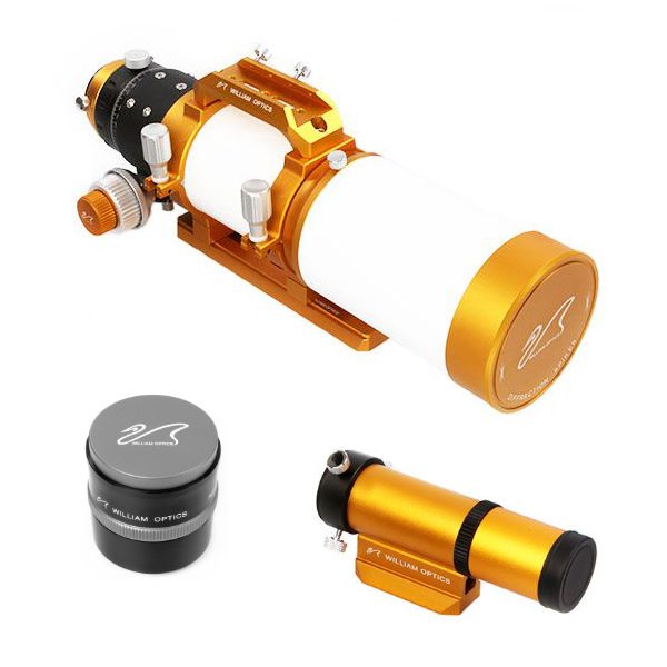 Telescope-Refracting Telescopes-William Optics Gran Turismo 81 f/5.9 APO Refractor in Gold with 32mm UniGuide and P-FLAT6AIII Telescope-Refracting Telescopes-William Optics Gran Turismo 81 f/5.9 APO Refractor in Gold with 32mm UniGuide and P-FLAT6AIII