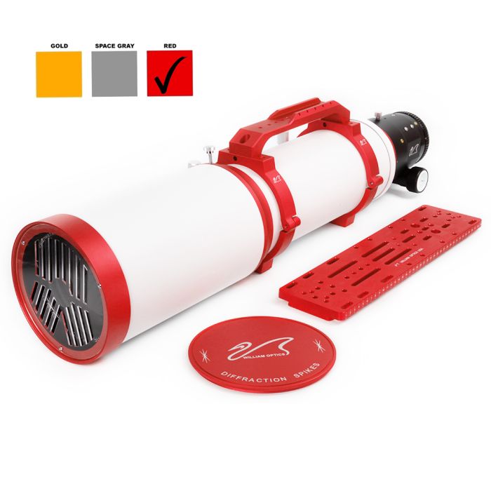 Telescope-Refracting Telescopes-William Optics Fluorostar 132 Refractor with 3.7″ Rack and Pinion Focuser – Red Telescope-Refracting Telescopes-William Optics Fluorostar 132 Refractor with 3.7" Rack and Pinion Focuser - Red