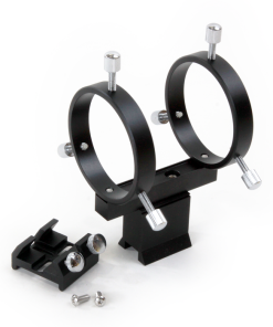 Telescope-Mounting Hardware-William Optics Vixen-Style 50 mm Finder Rings & Bracket