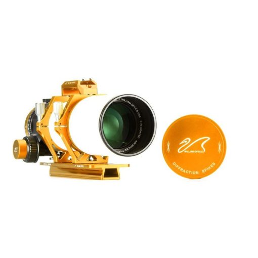 Telescope-Refracting Telescopes-William Optics Fluorostar 91 FPL53 Triplet APO Refractor with 3.3" Rack & Pinion Focuser - Gold - Image 2