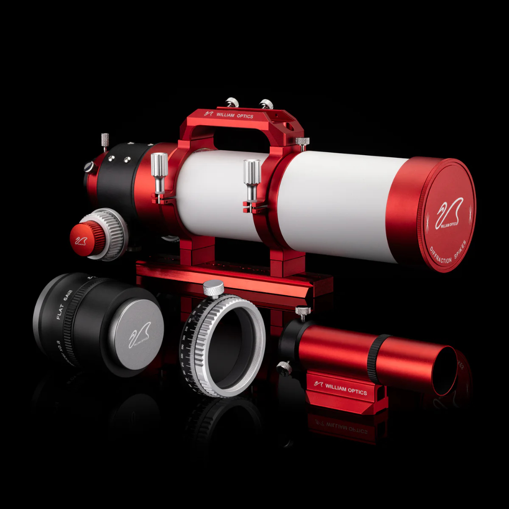 William Optics GT71 with camera rotator, UniGuide, Flat6AIII