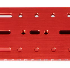 Telescope-Mounting Hardware-William Optics Vixen-Style Dovetail Plate – Long Version – Red