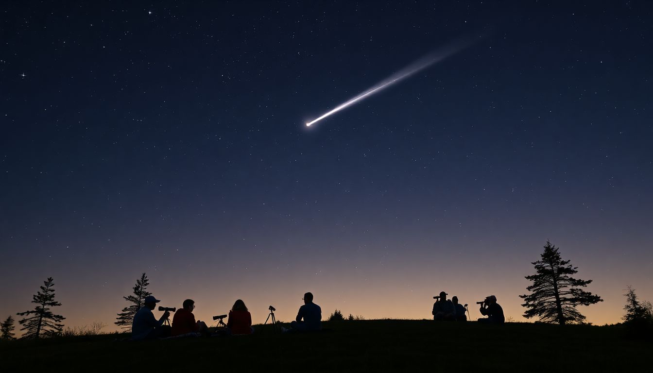 Comet Watching Night Sky