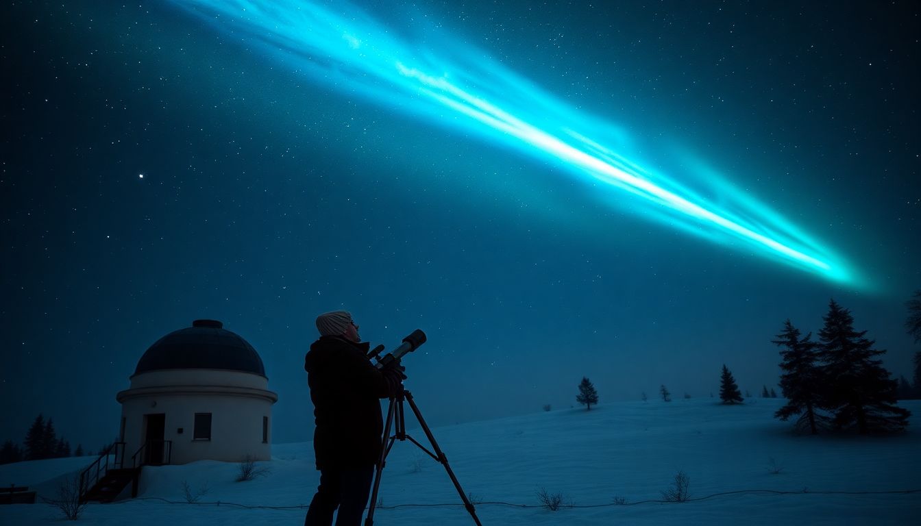Comet in the Night Sky