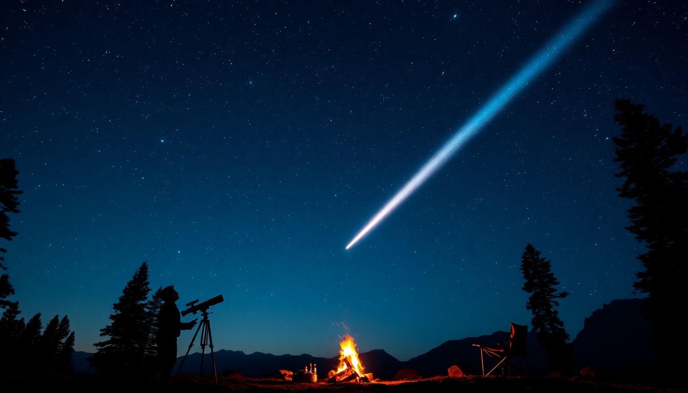 Comet Night Sky