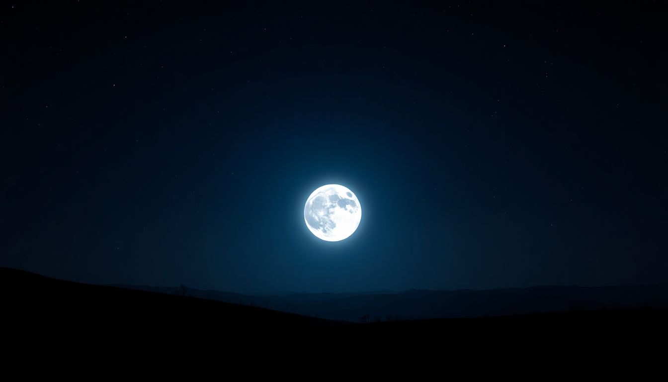 Image of sky with two moons