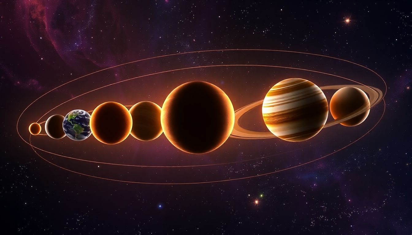 Astronomical Chart of Current Planet Positions