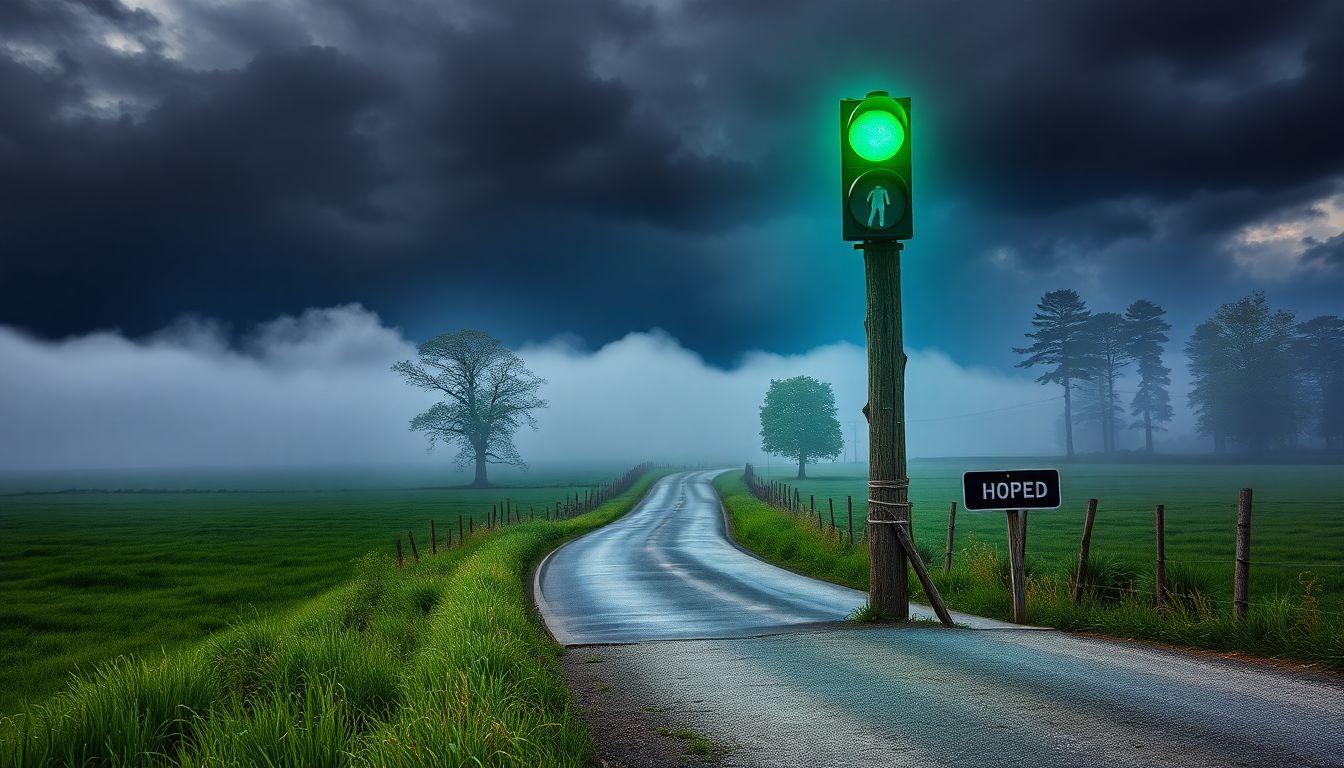 Green Light in the Sky