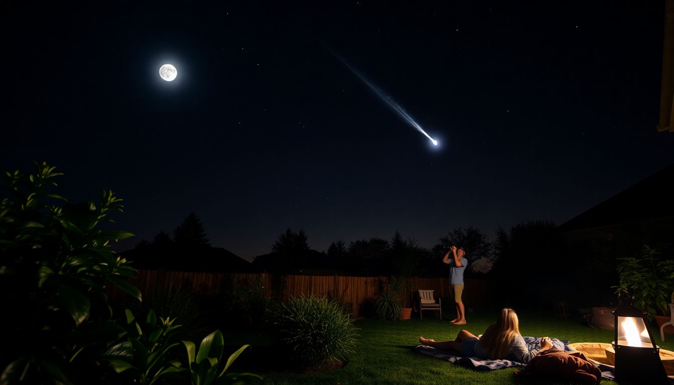 Comet in the Night Sky