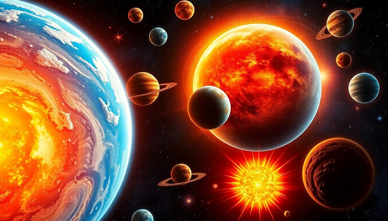 Celestial bodies: Planets and stars