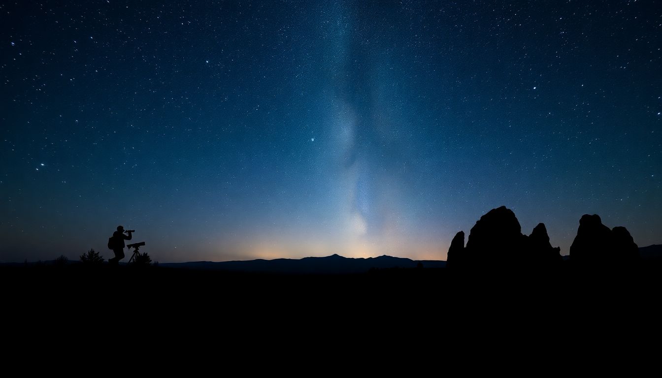 Stargazing Under Clear Night Skies